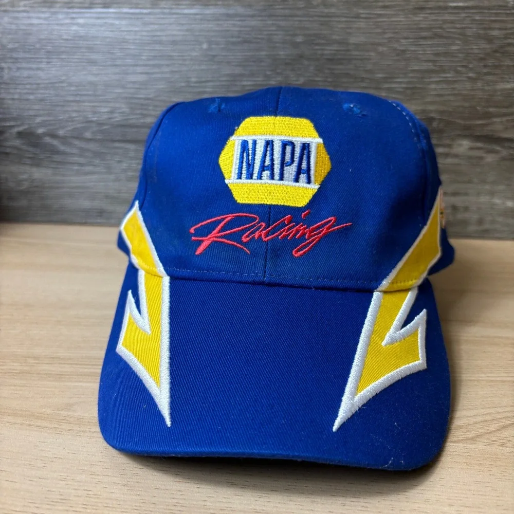 Vintage‎ Napa Racing Hat Cap Strap Back Blue Michael Waltrip Toyota Nascar